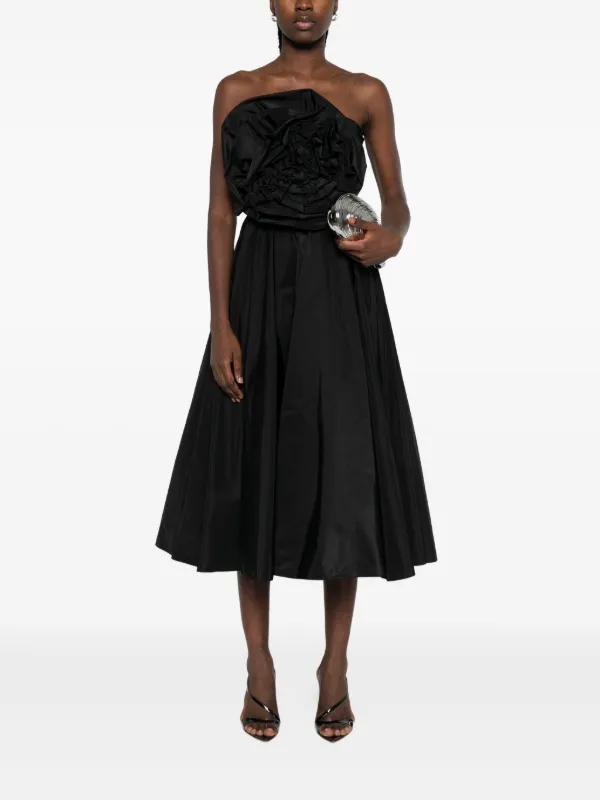asymmetrical dress hem Ever-Pretty Inclusive Plus Size Double V Neck Ruched Waist Midi Budget Bridesmaid Dress