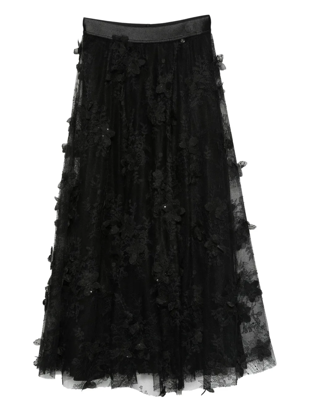 NISSA Midirock aus Spitze | Schwarz | Image 1