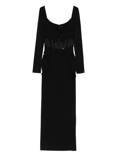 NISSA long-sleeve midi dress