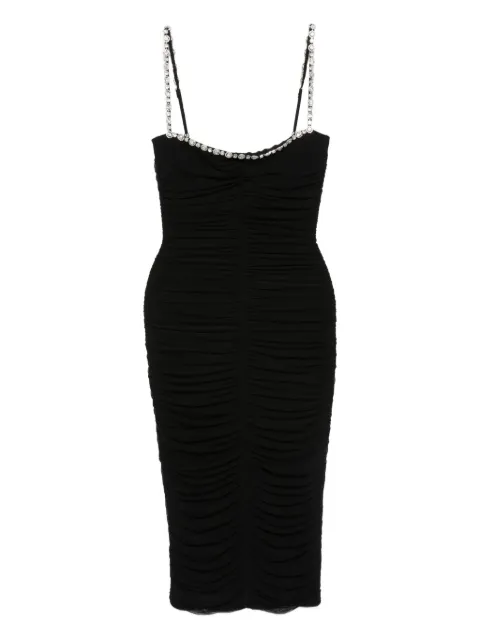 NISSA embellished ruched mini dress