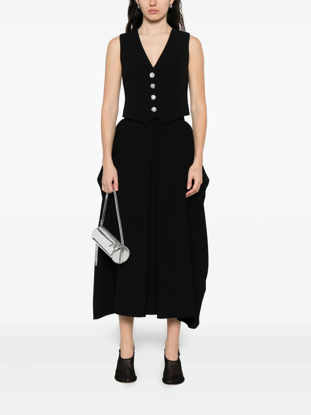 NISSA pleated asymmetric midi skirt | Pleated Skirts | Image 2