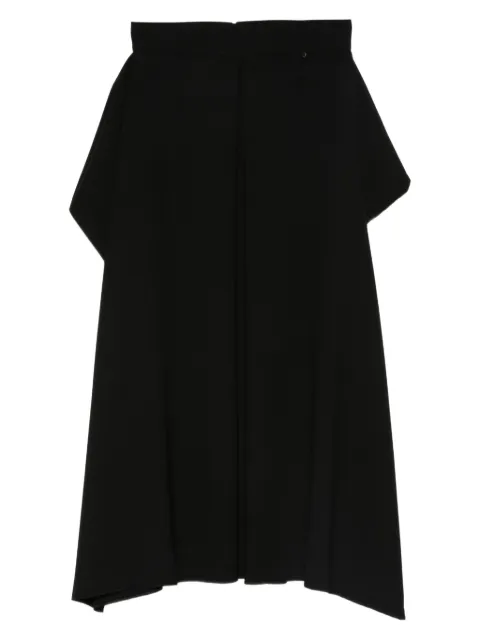 NISSA pleated asymmetric midi skirt