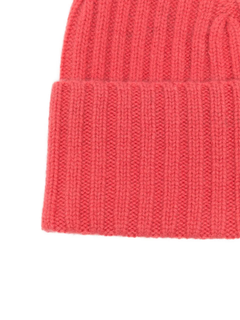 Warm-me Gerippte Beanie Aus Kaschmir In Pink