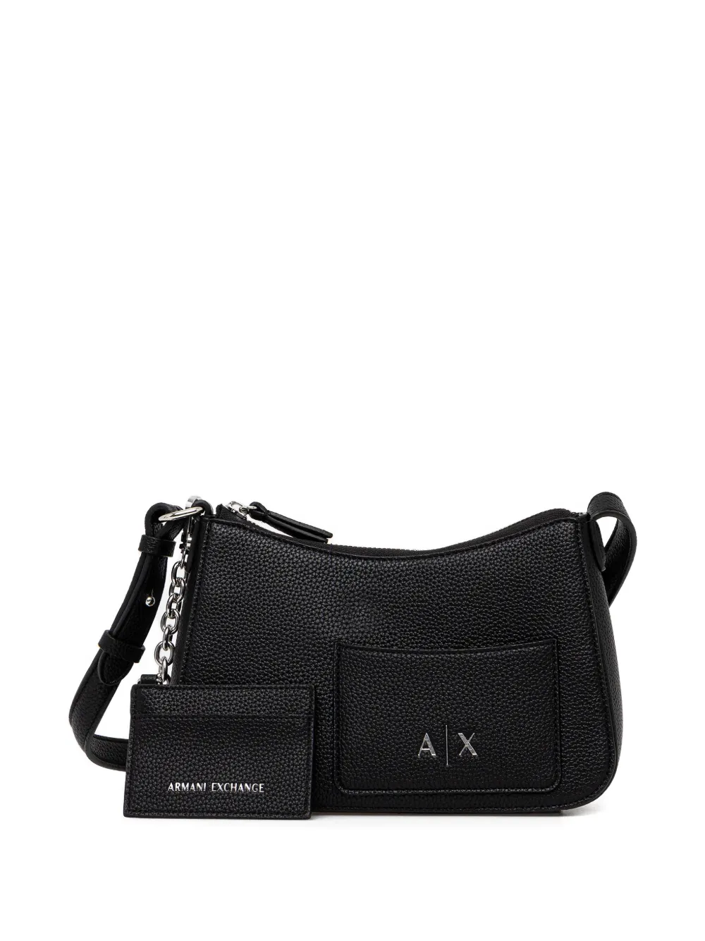 Armani Exchange Borsa a tracolla con zip - Nero