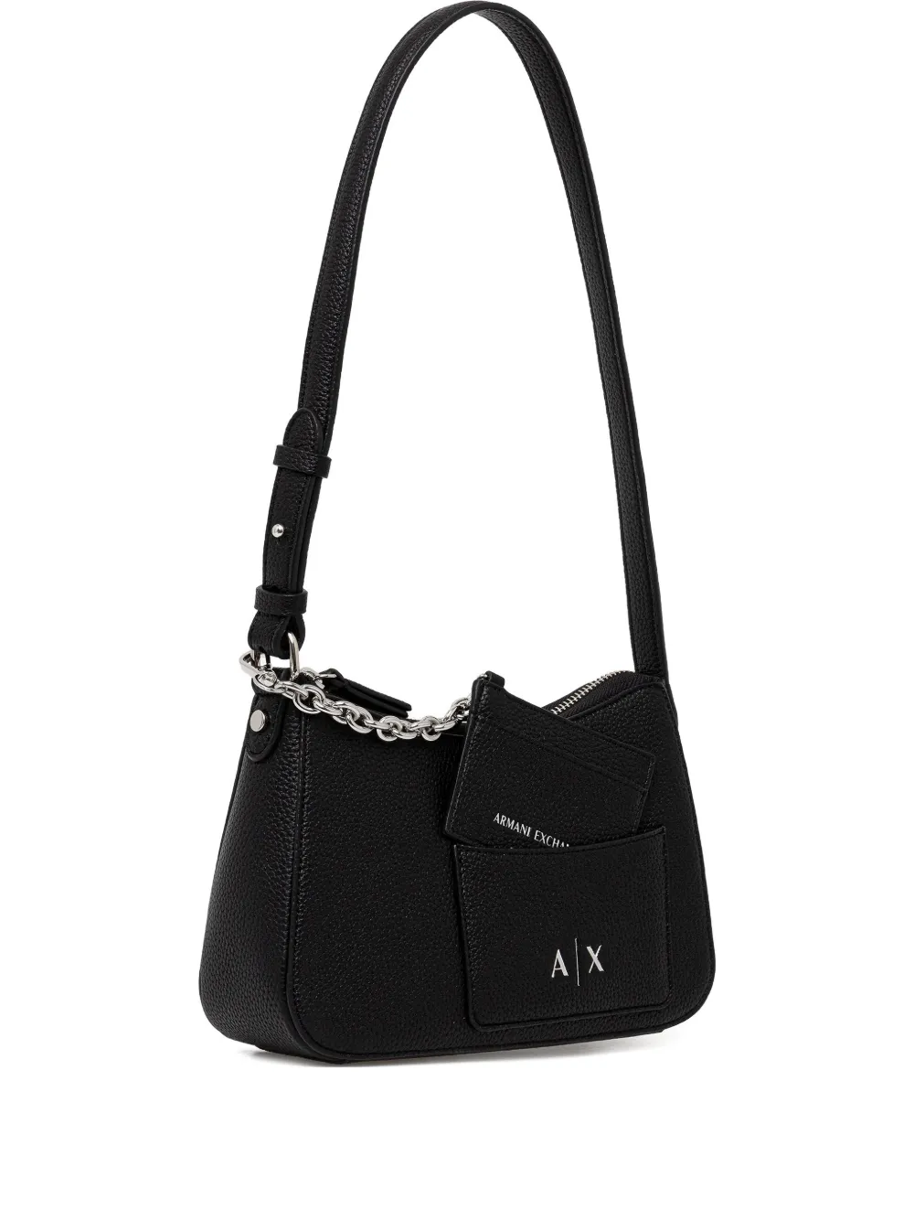  Armani Exchange Zip-up Cross Body Bag - Black 