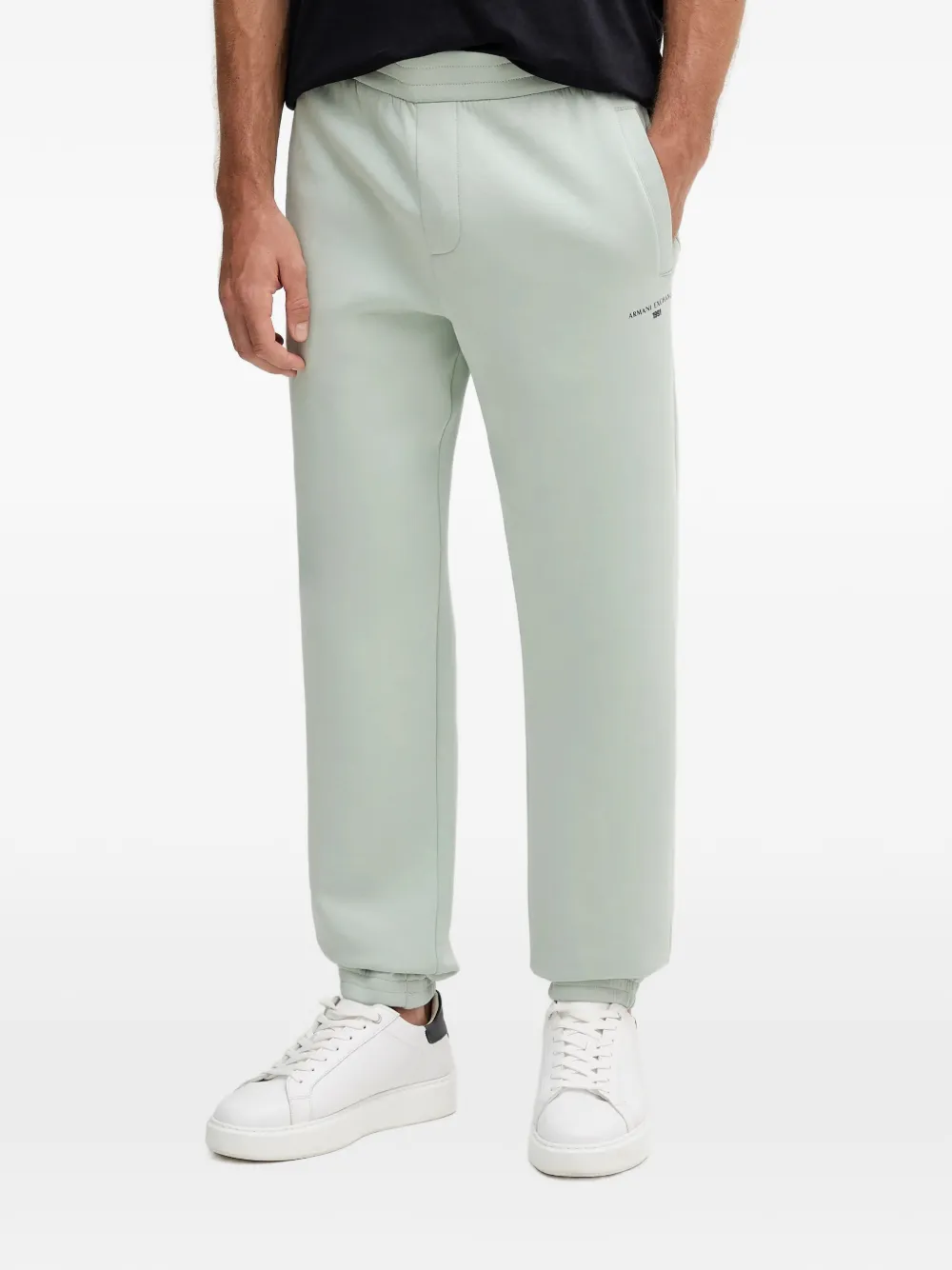 Armani Exchange logo印花运动裤 | 绿色 | Image 1