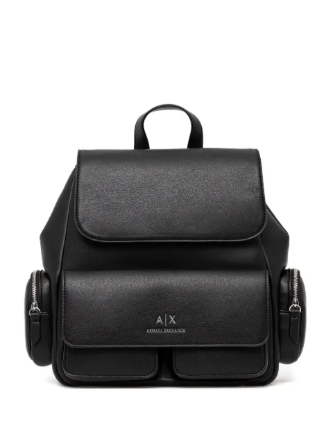 Armani Exchange 盖袋顶置手柄双肩包