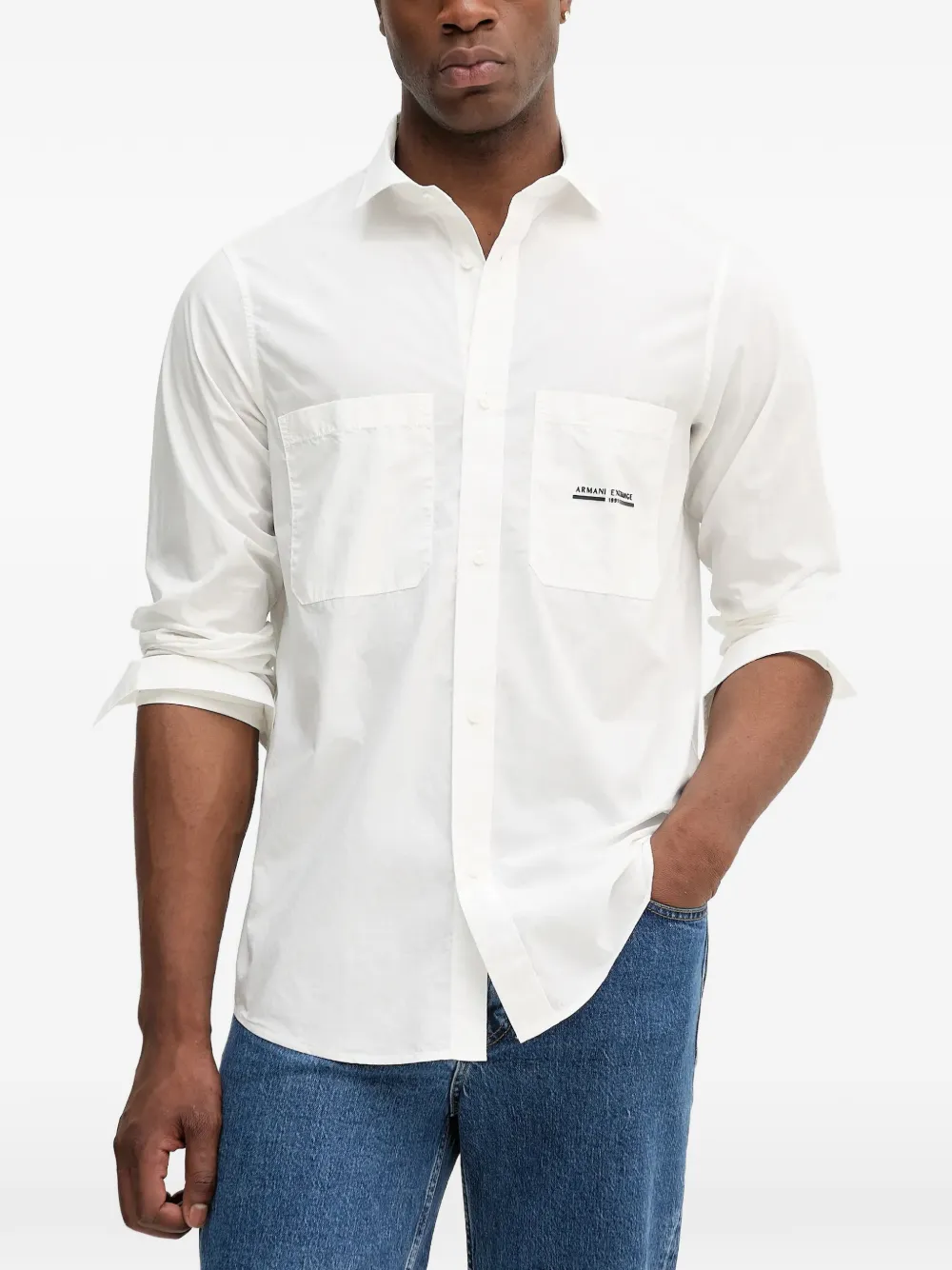 Armani Exchange pocket shirt - Bianco