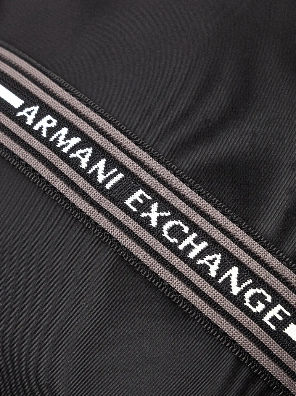 Armani Exchange Rugzak met logoband Zwart