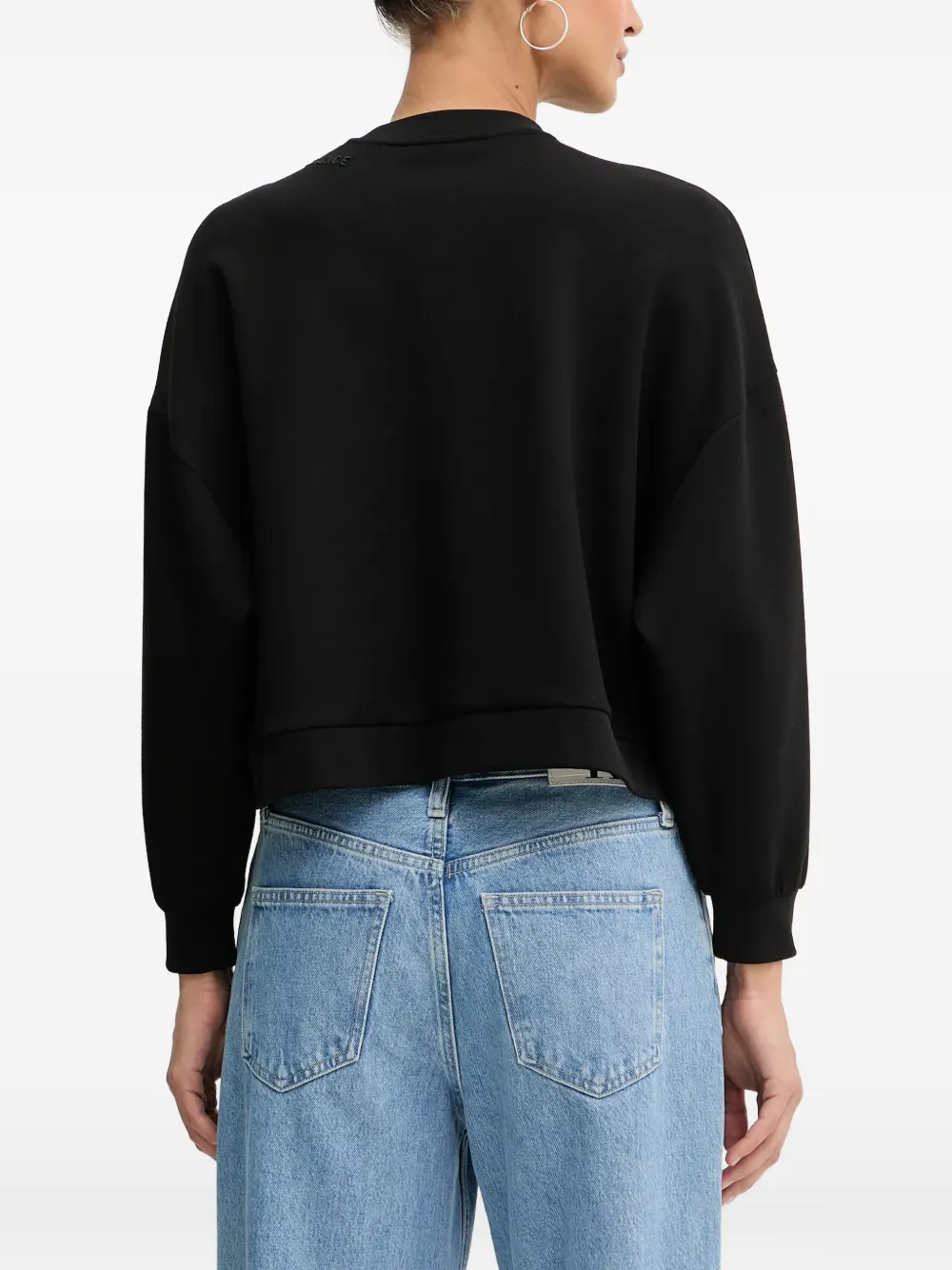  Armani Exchange Mock Neck Sweatshirt - Black 