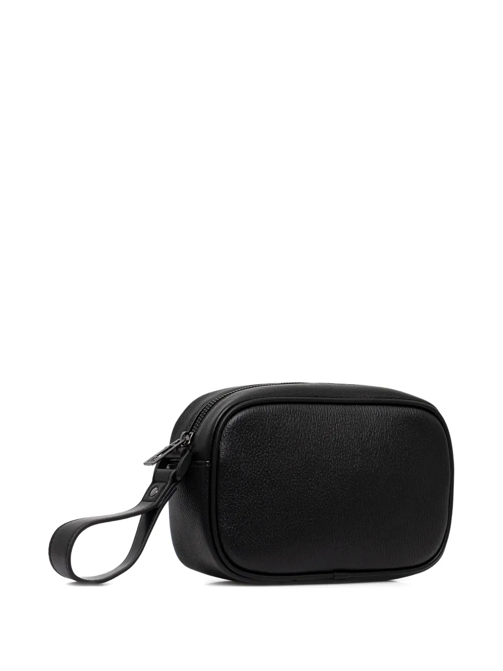 Armani Exchange logo-plaque wash bag - Zwart