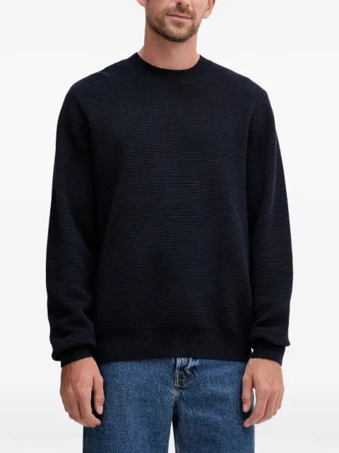 Armani Exchange ribbed crew neck sweater