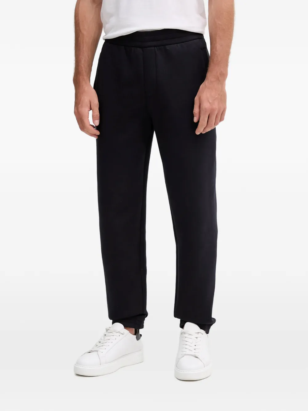 Armani Exchange logo-detail elasticated track pants - Blu