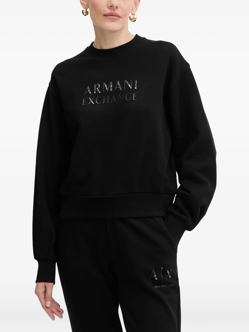 Armani Exchange logo-detail sweatshirt - Nero