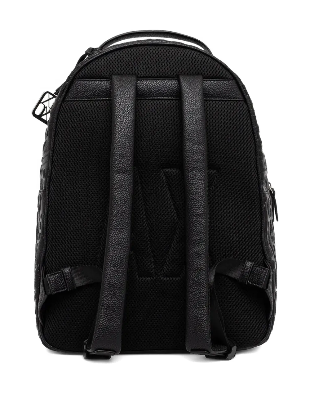 Armani Exchange Rugzak met logo-reliëf - Zwart