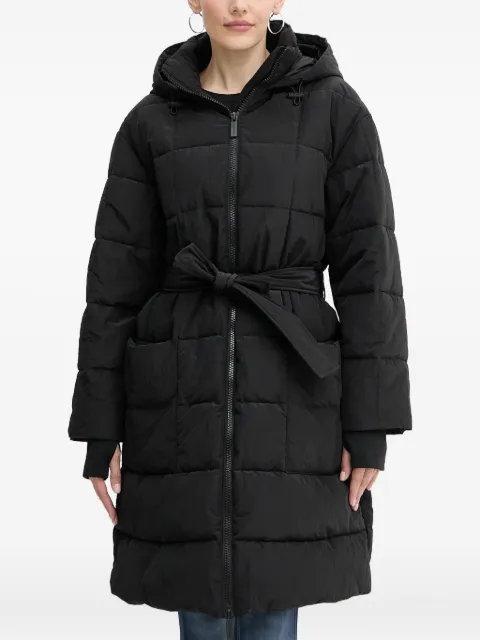 Armani Exchange hooded belted coat
