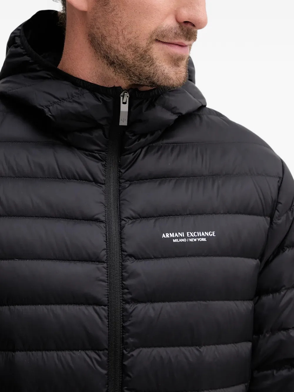 Armani Exchange Gevoerd jack met capuchon Zwart