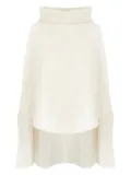 Lorena Antoniazzi sequin-embellished turtleneck gilet - White