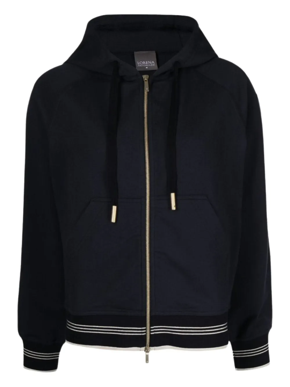 Lorena Antoniazzi zip-up hoodie | Blue | Image 1