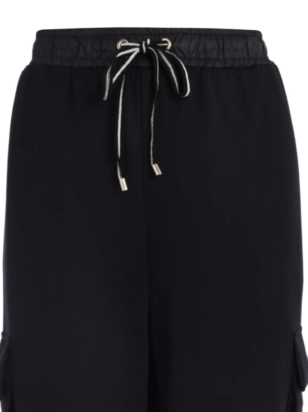 Lorena Antoniazzi Drawstring Cargo Trousers In Black