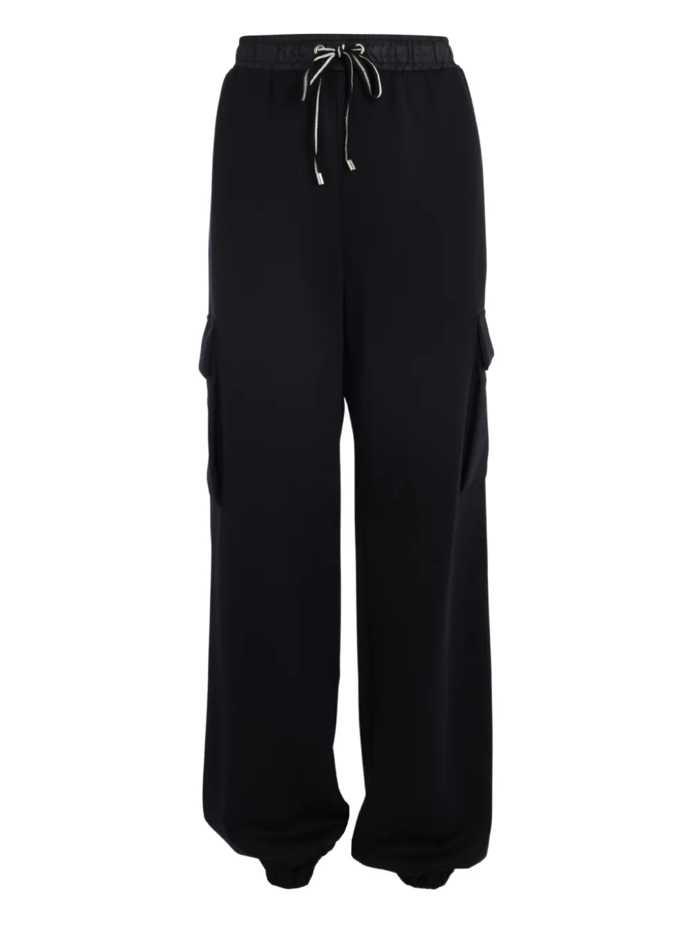 Lorena Antoniazzi Drawstring Cargo Trousers In Black