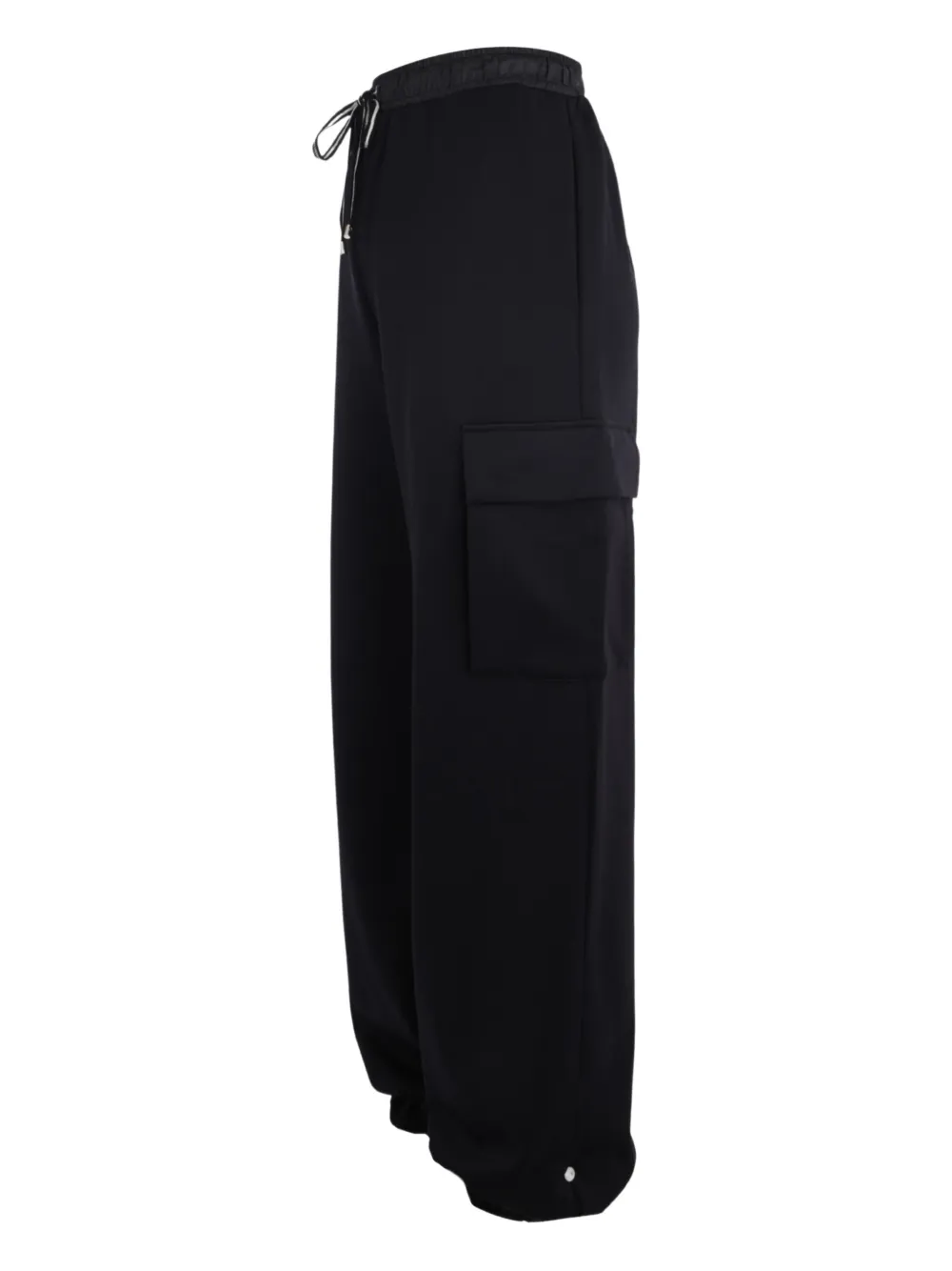 Lorena Antoniazzi Drawstring Cargo Trousers In Black