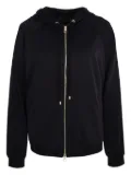 Lorena Antoniazzi star-embellished hooded sweatshirt - Black