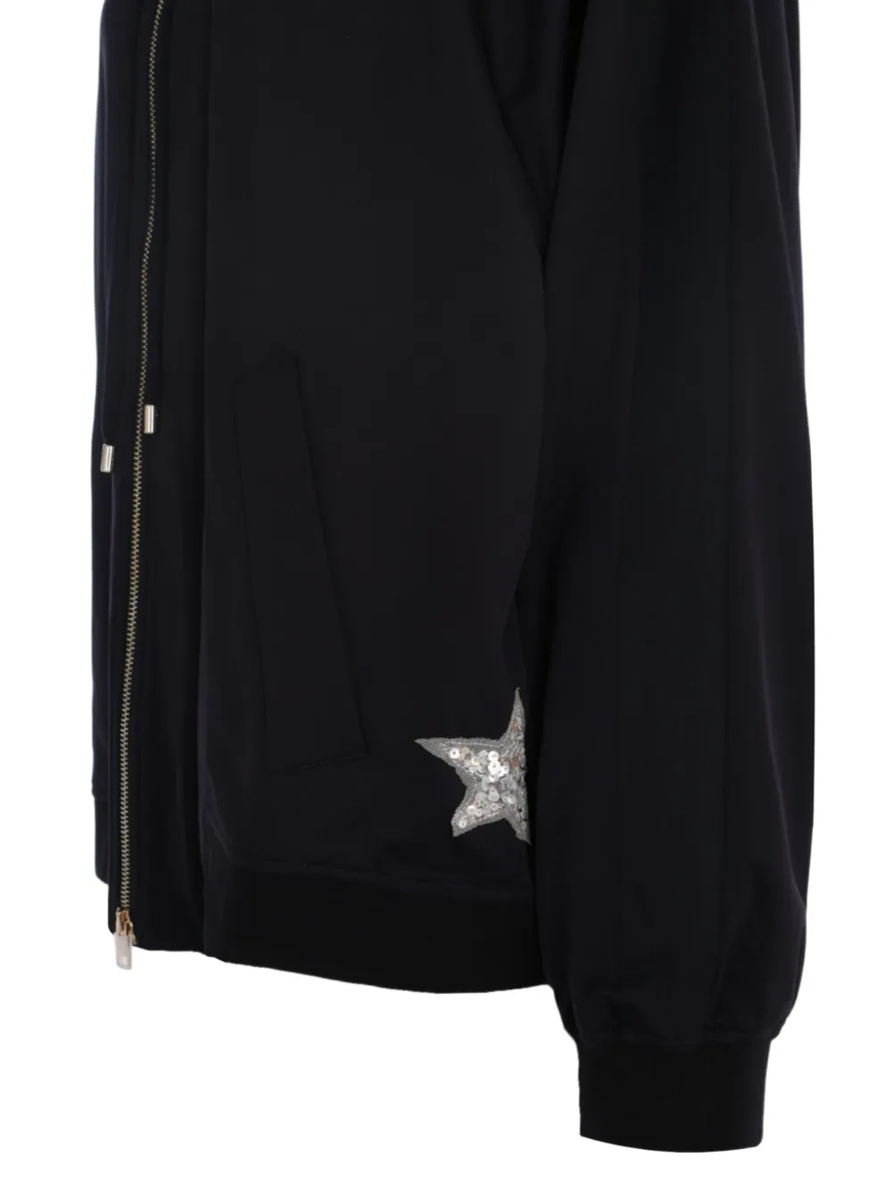 Lorena Antoniazzi Sweater verfraaid met ster en capuchon Zwart