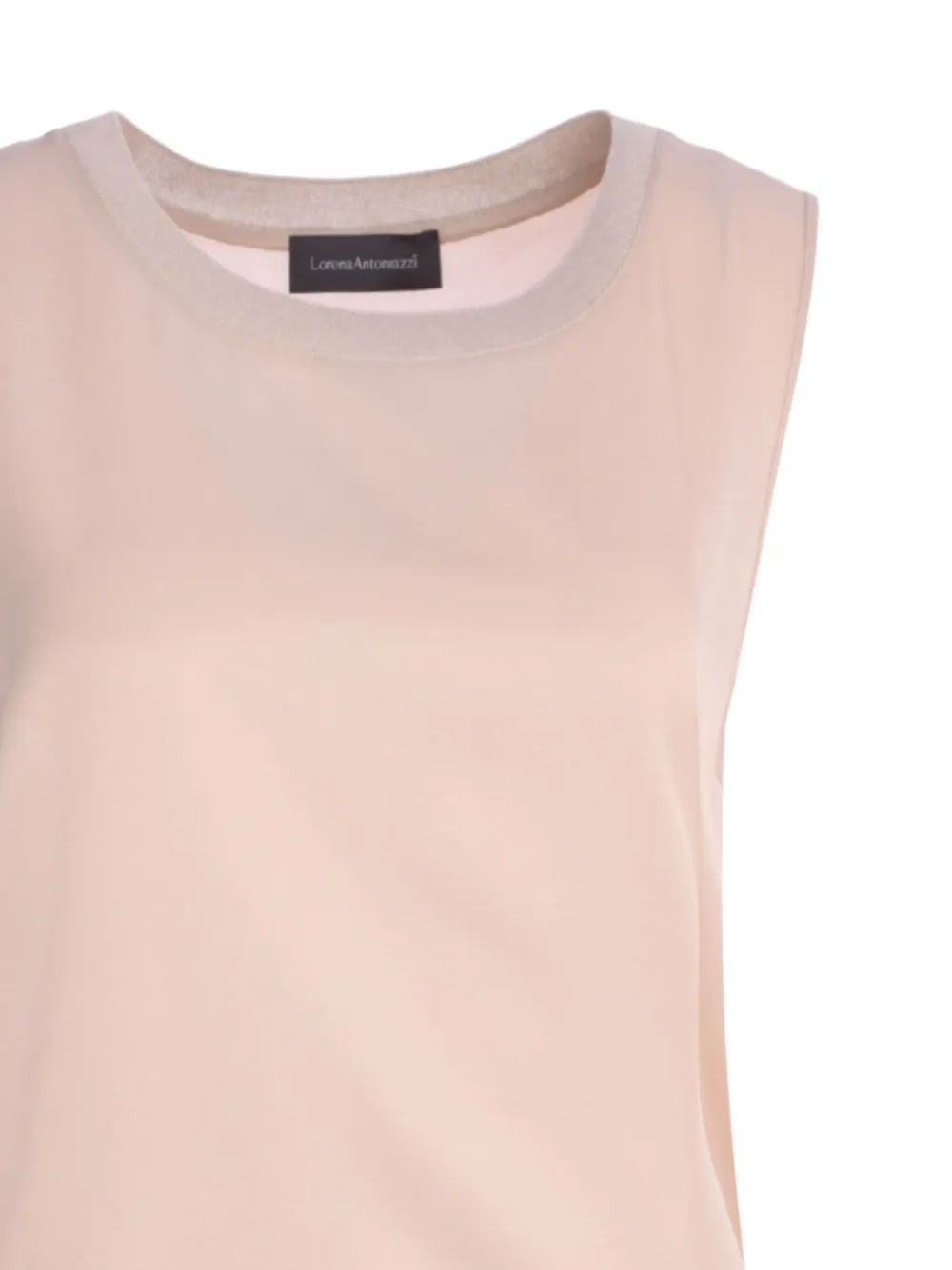 Lorena Antoniazzi Round-neck Tank Top In Neutral