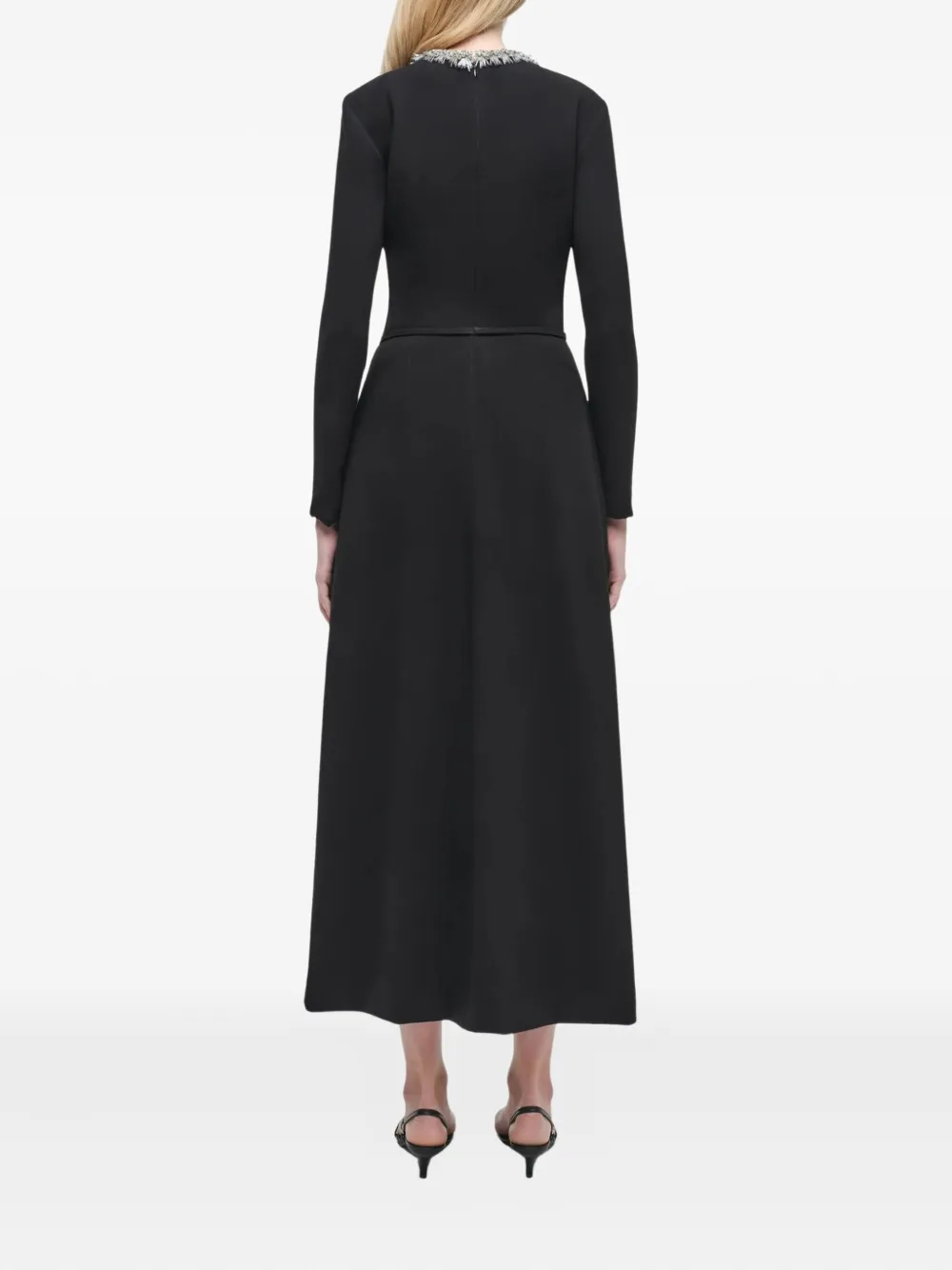 Simkhai Embellished Pleated Midi Day Dress In Multi