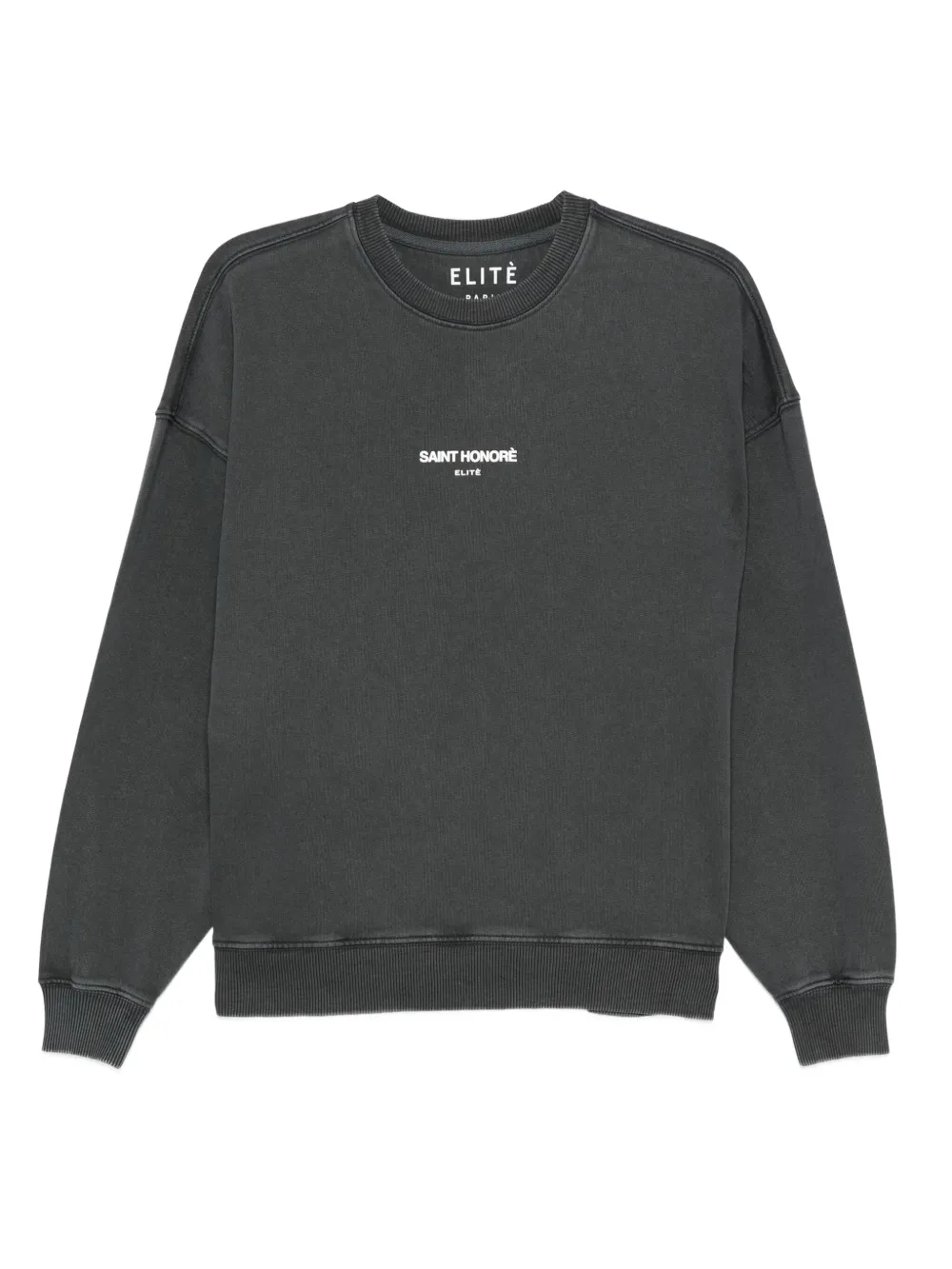 Elite embroidered cotton sweatshirt | Grey | Image 1
