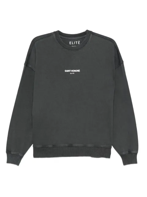 Elite embroidered cotton sweatshirt
