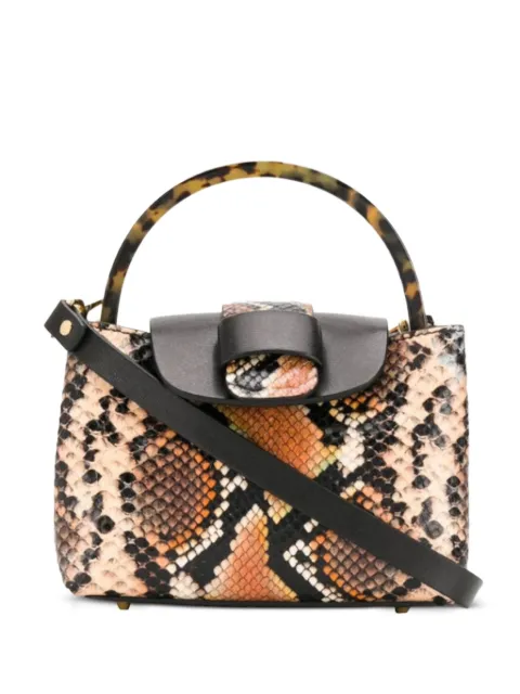 Nico Giani Myria python-print top-handle cross body bag