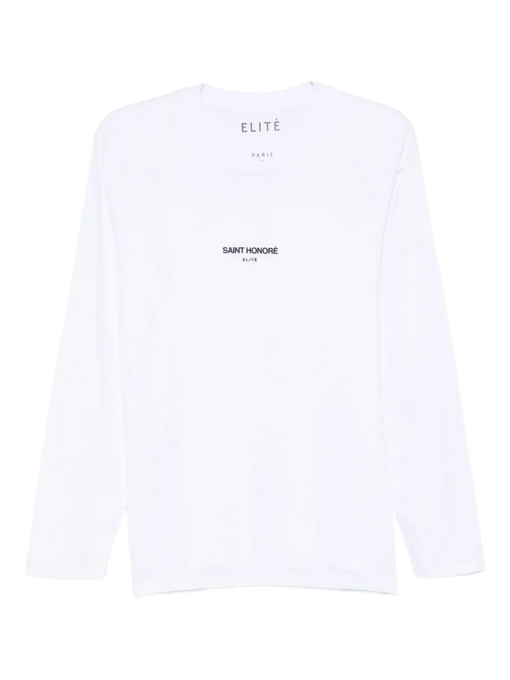 Elite logo-print long-sleeve jersey | White | Image 1