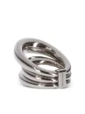 Panconesi Blow Up Solar triple-band ring - Silver