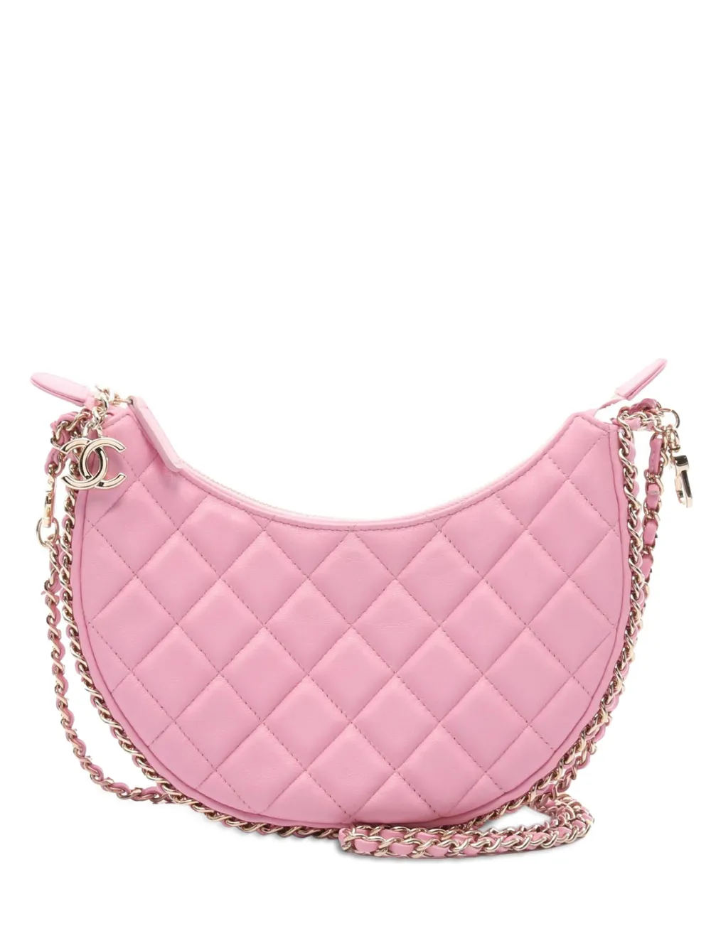 2021-2025 Small Quilted Lambskin Chain Around Hook Hobo Bag crossbody bag