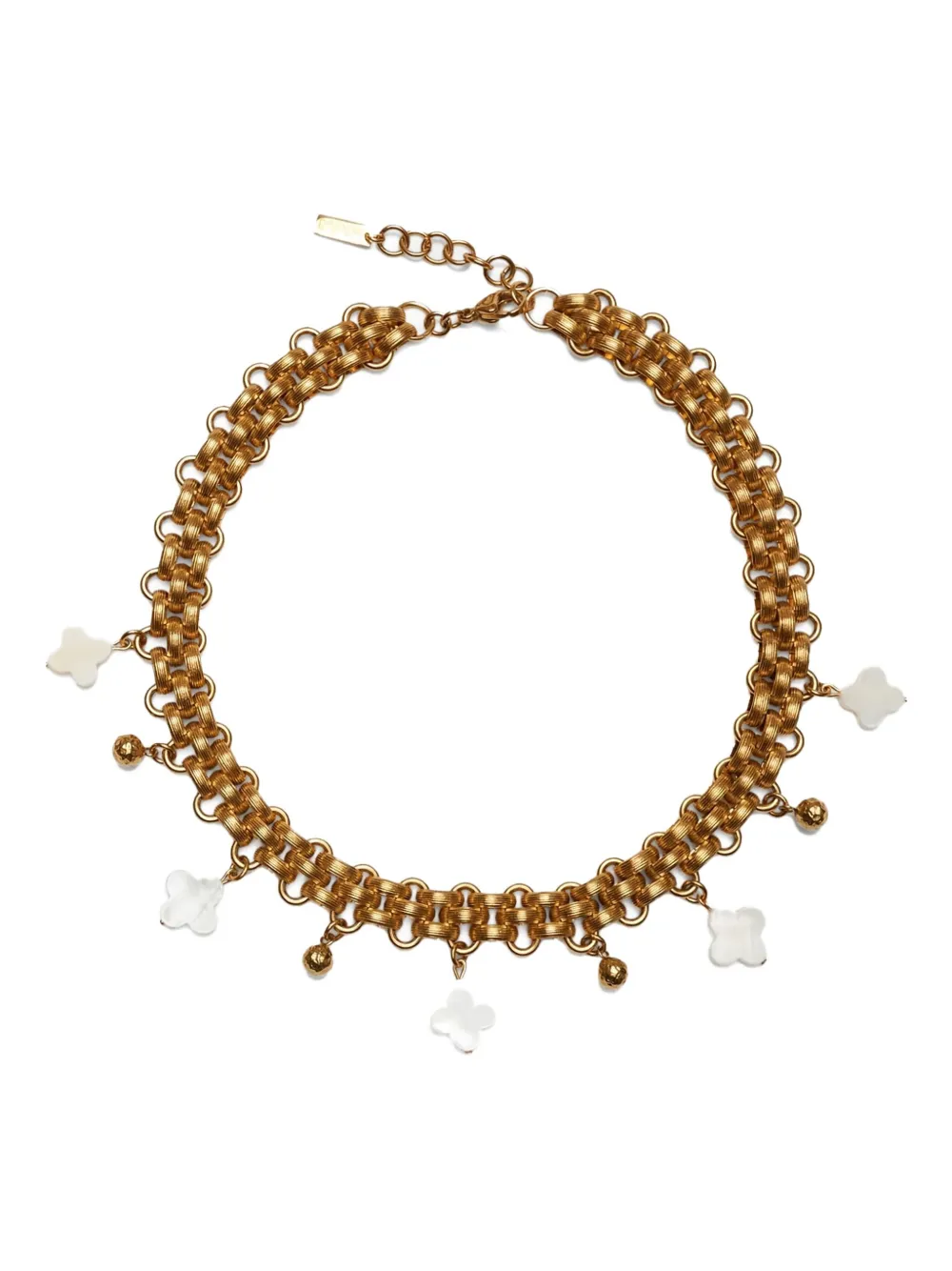 Labelled Jewellery Mia クローバーネックレス - ゴールドトーン Labelled Jewellery Mia クローバーネックレス - ゴールドトーン
