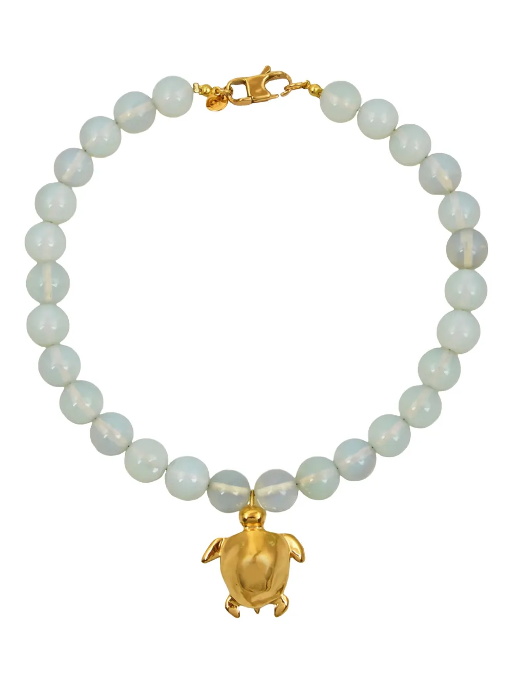 MAYOL Kailani turtle-pendant beaded necklace - Blu