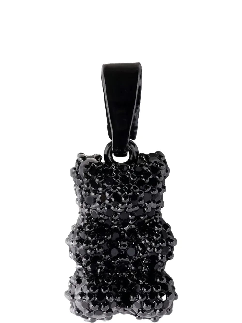 Crystal Haze Nostalgia Bear necklace pendant - Zwart