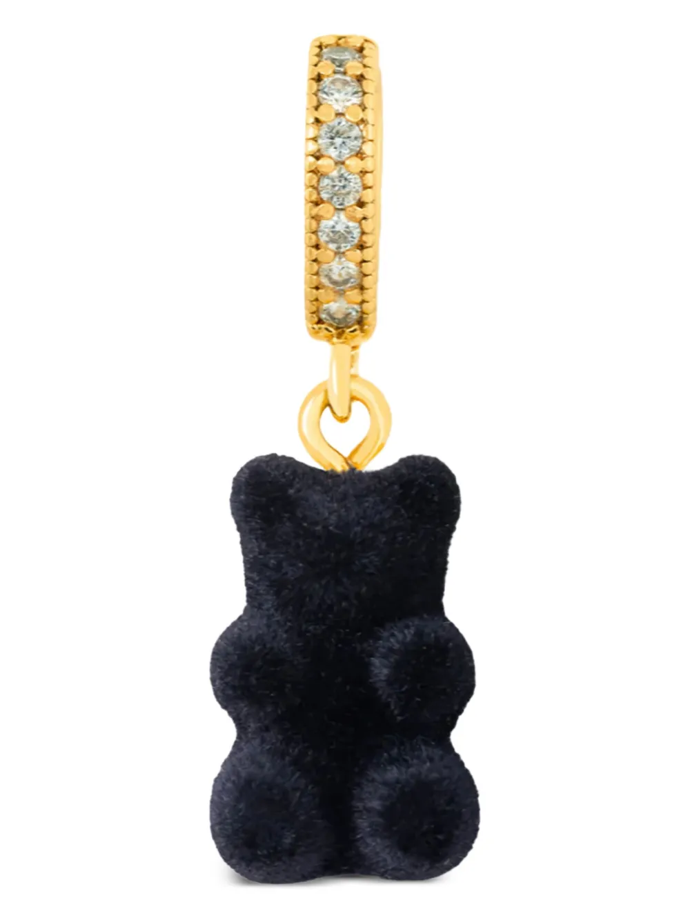 Crystal Haze Velvet Nostalgia Bear pendant | Black | Image 1