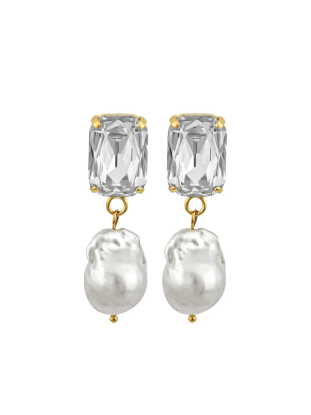 Mayol Julie Pearl Crystal-embellishment Earrings In Metallic