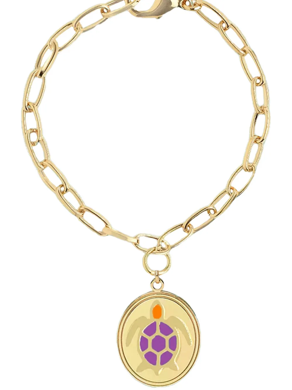 Wilhelmina Garcia Turtle chain bracelet - Goud