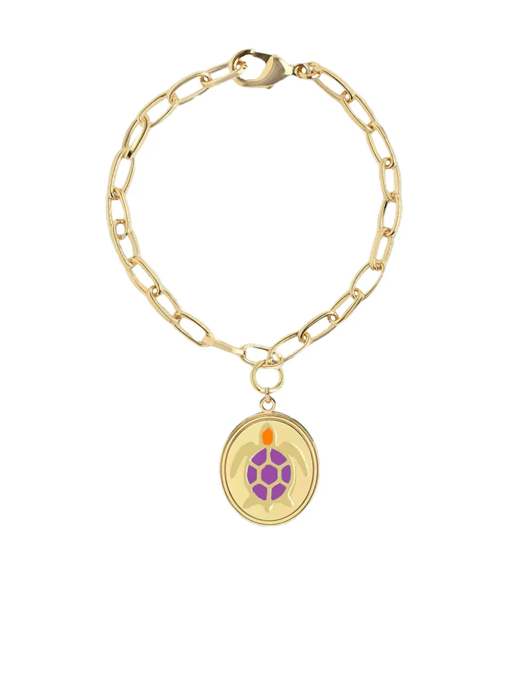 Wilhelmina Garcia Turtle Chain Bracelet In Gold