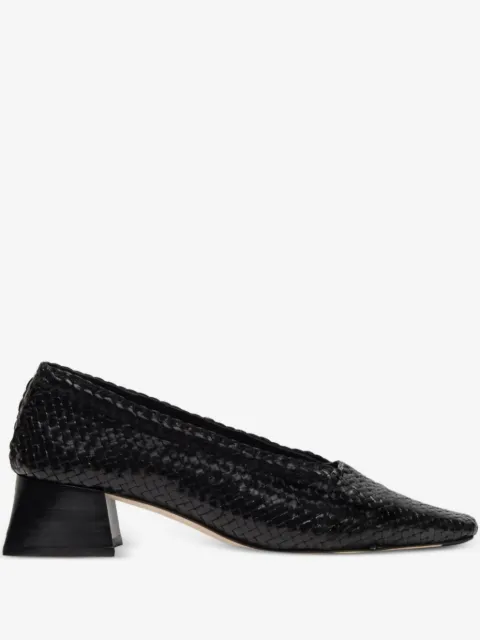 Miista zapatillas entretejidas con tacón de 40mm