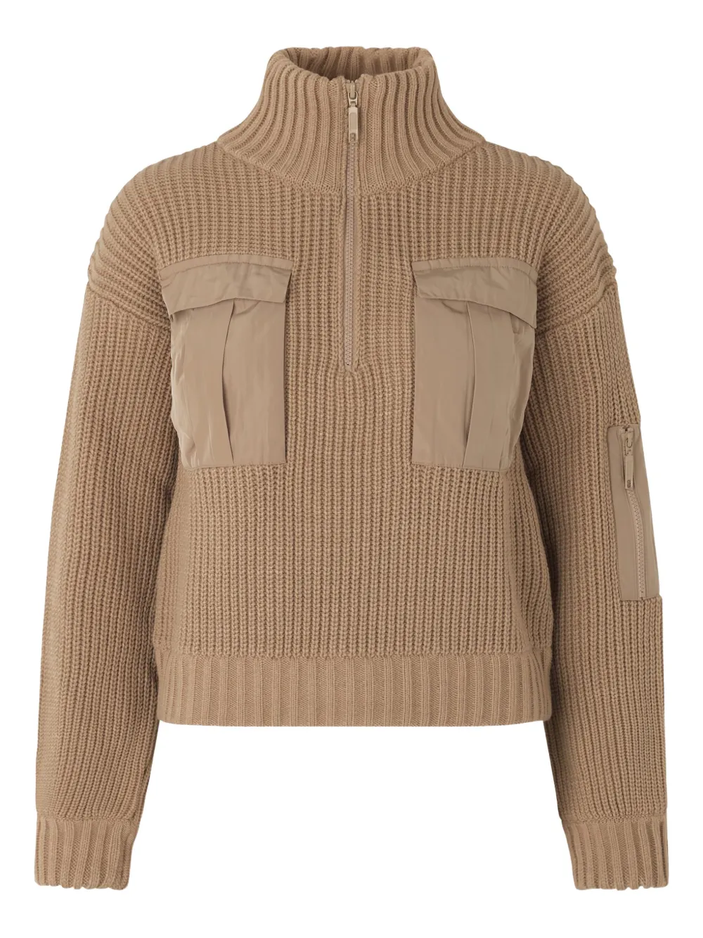 Baum Und Pferdgarten ribbed-knit half-zip sweater | Brown | Image 1