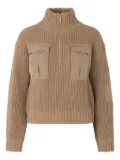 Baum Und Pferdgarten ribbed-knit half-zip sweater - Brown