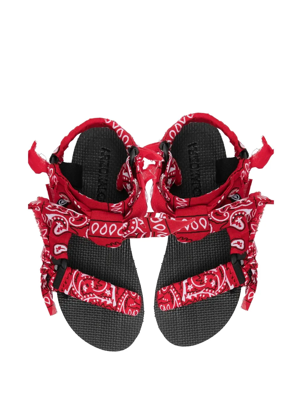 Arizona Love 25mm Trekky Chou bandana-print sandals Red