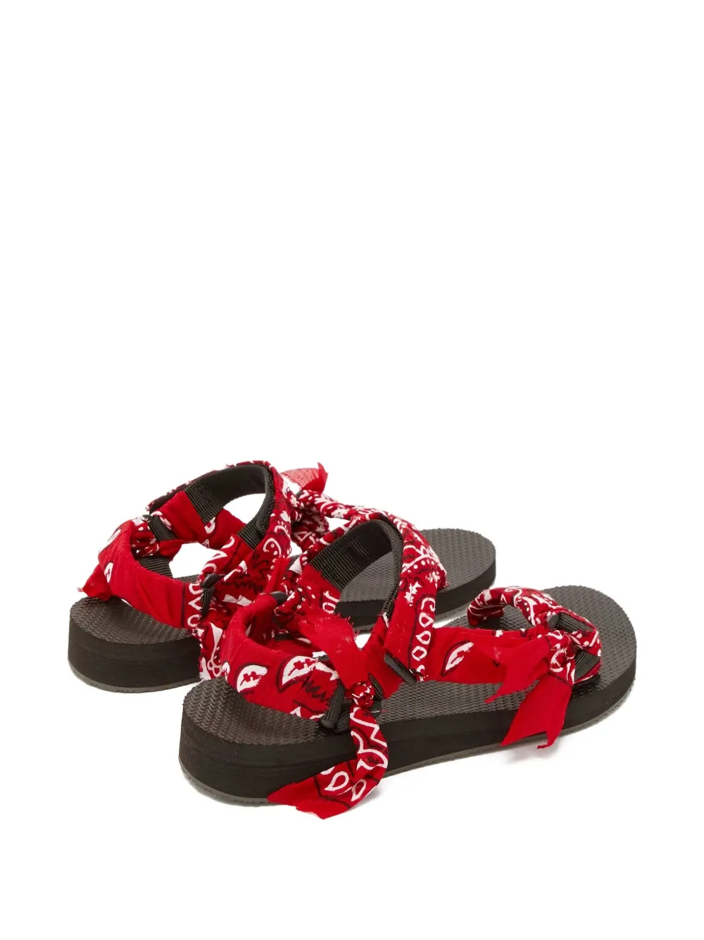 Arizona Love 25mm Trekky Chou bandana-print sandals Red