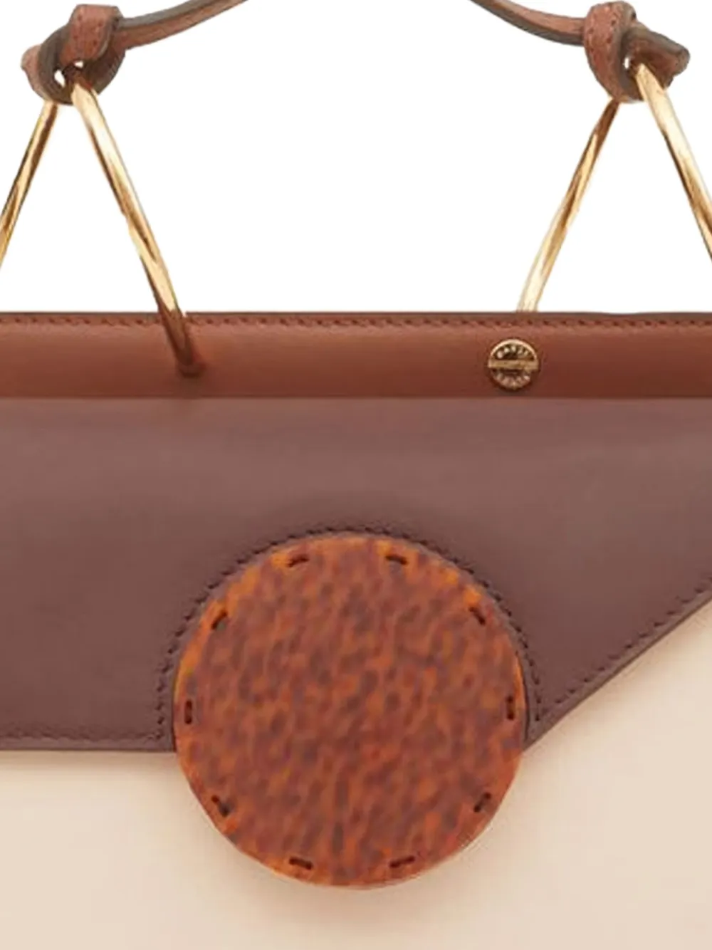 Danse Lente Phoebe Bis circular-detail top-handle bag - Beige