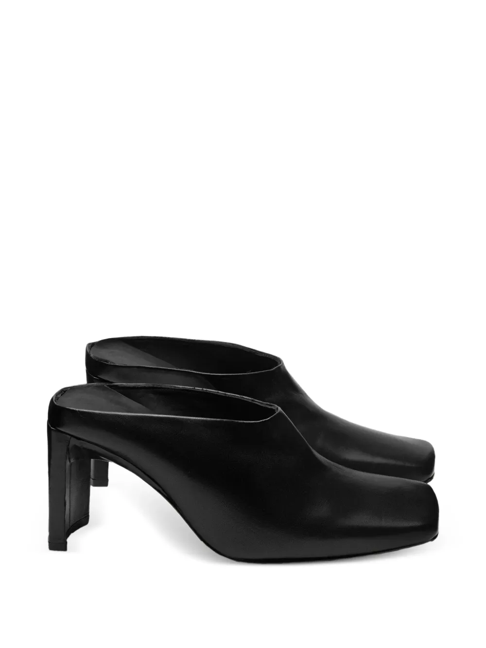 Miista 85mm Justyna square-toe block-heel mules Black